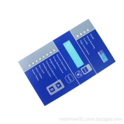 Membrane Switch, Membrane Overlay, Silicone Rubber Products MHMO-030